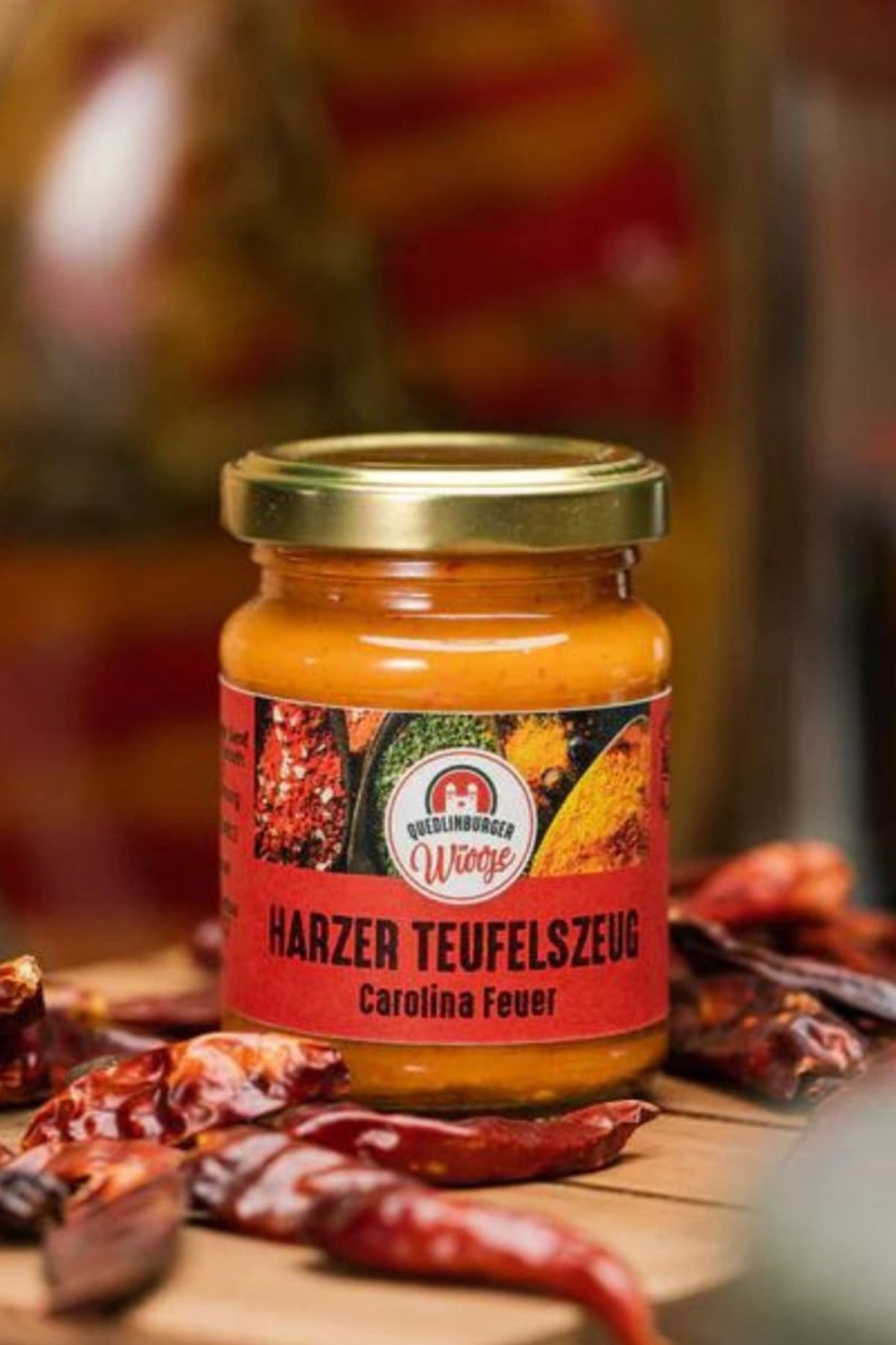 Quedlinburger Senf Harzer Teufelszeug Carolina Feuer 130Ml | Geschenke & Souvenirs Bestseller