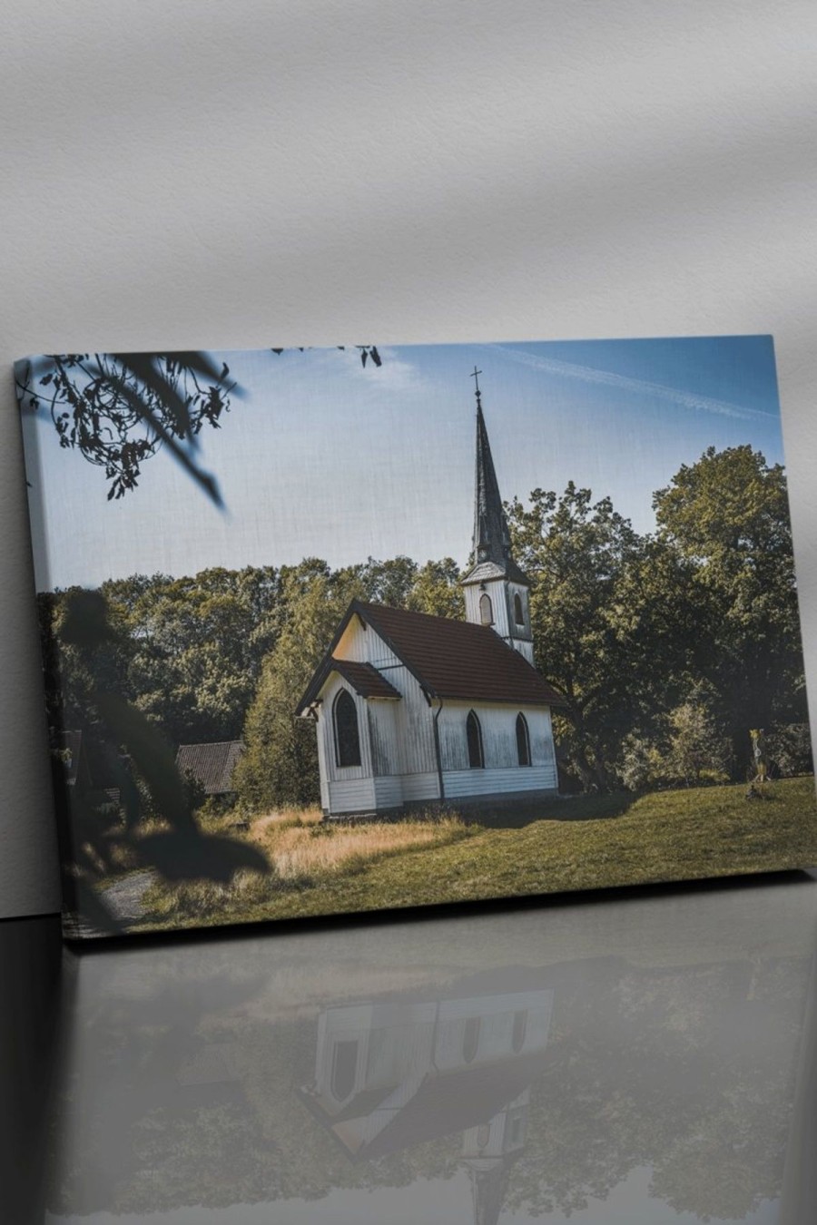 Heimat Harz Holzkirche Elend - Leinwand Mit Keilrahmen | Harztypisches & Regionale Produkte Dekoration