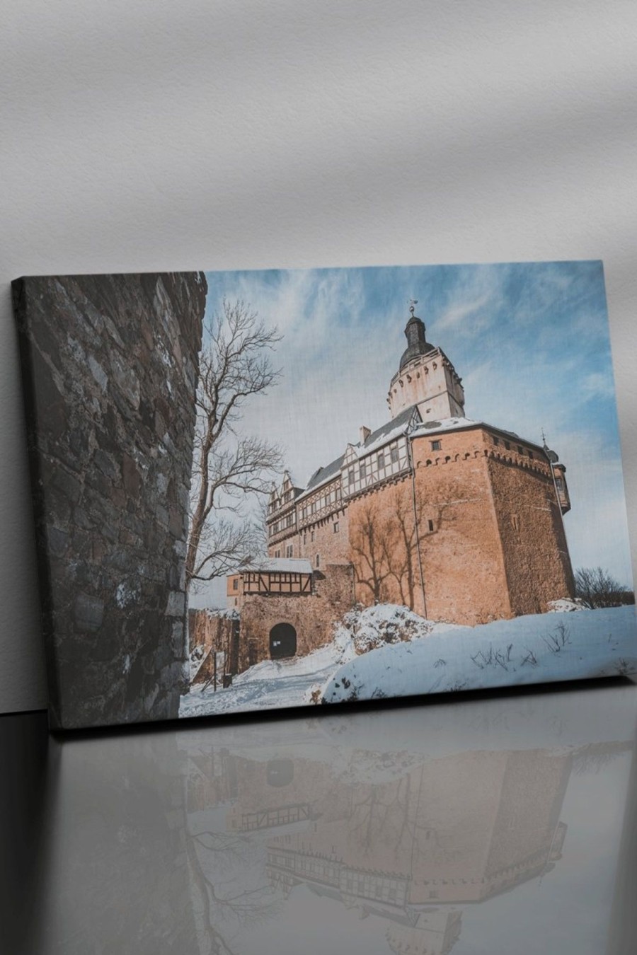 Heimat Harz Burg Falkenstein - Leinwand Mit Keilrahmen | Geschenke & Souvenirs Neu Im Shop