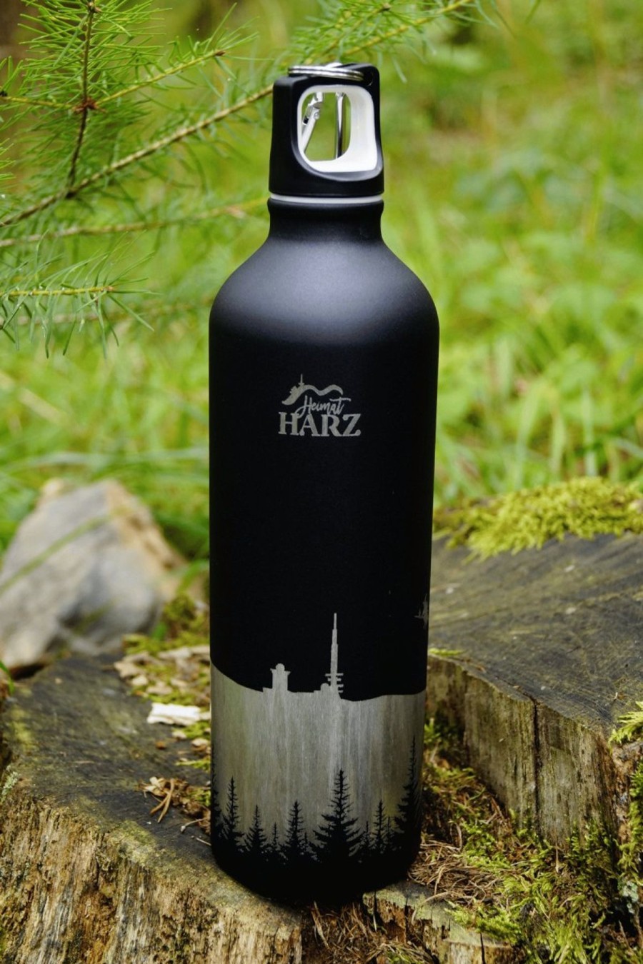 Heimat Harz Heimat Harz Trinkflasche Mit Brocken Lasergravur | Geschenke & Souvenirs Bestseller