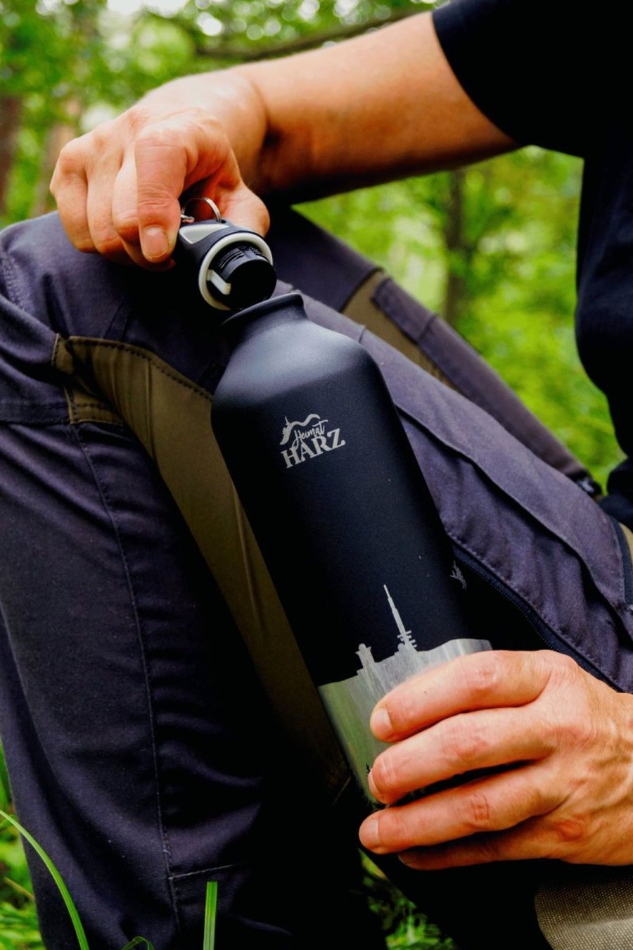 Heimat Harz Heimat Harz Trinkflasche Mit Brocken Lasergravur | Geschenke & Souvenirs Bestseller