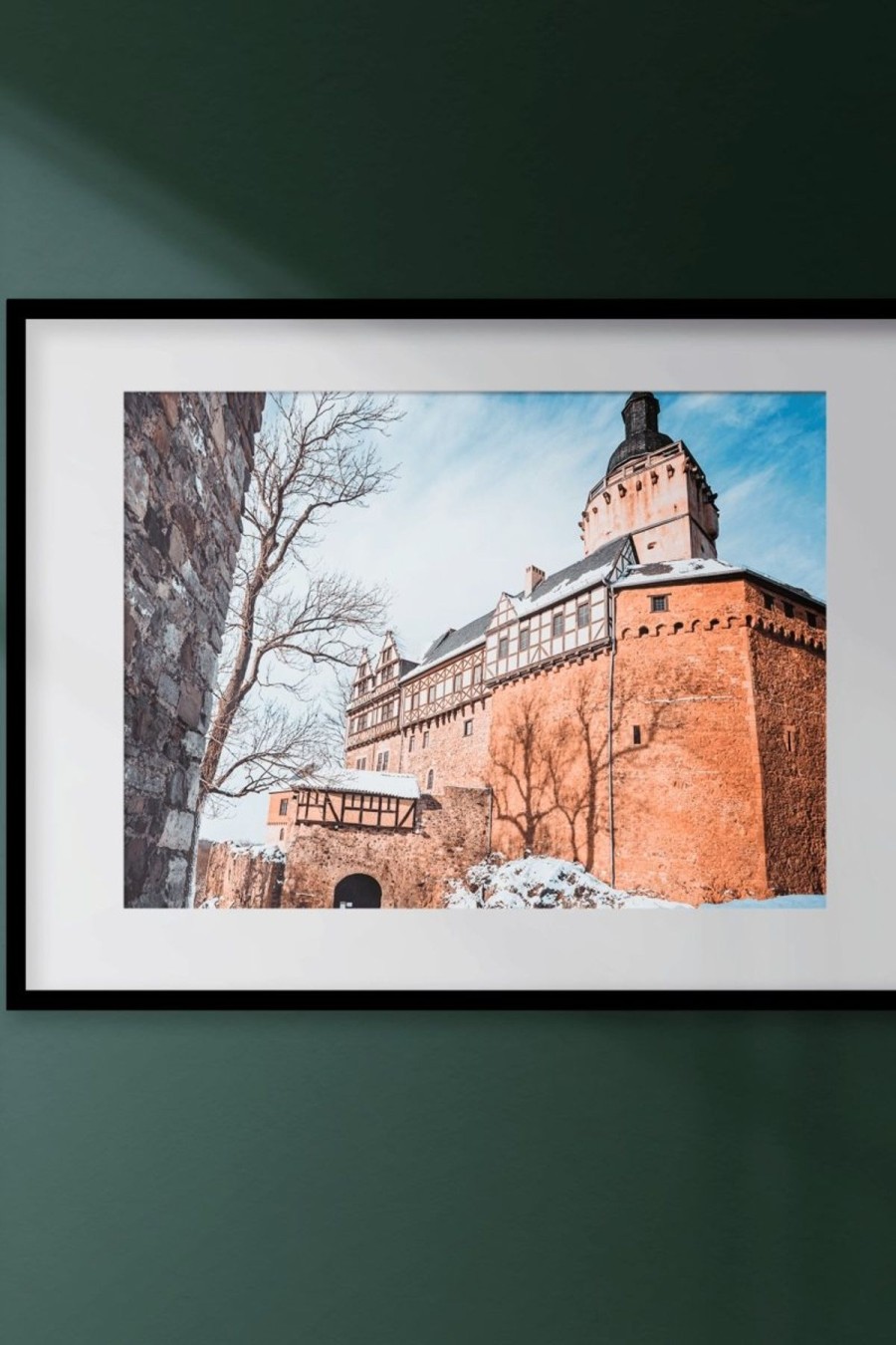 Heimat Harz Harz Poster - Burg Falkenstein | Harztypisches & Regionale Produkte Dekoration