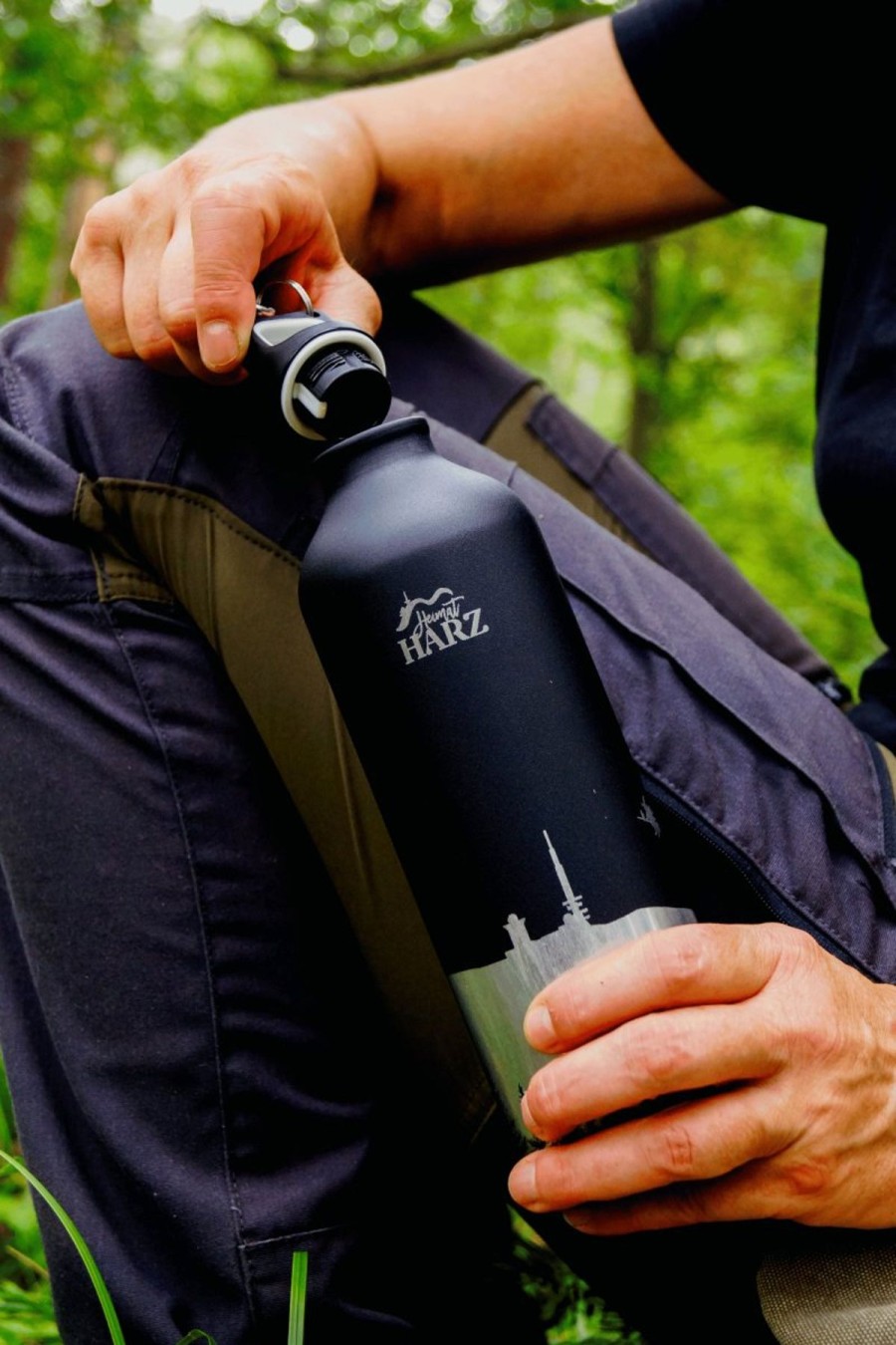 Heimat Harz Heimat Harz Trinkflasche Mit Brocken Lasergravur | Geschenke & Souvenirs Geschenke Unter 100