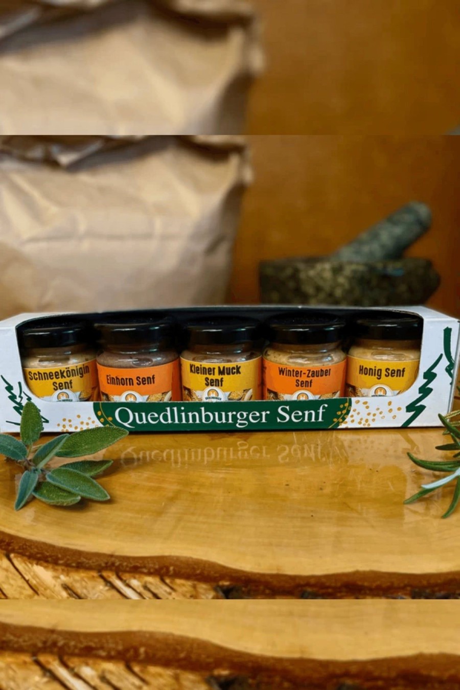 Quedlinburger Senf Winter-Marchen - Probierset - Reduziert Wegen Kurzer Haltbarkeit | Geschenke & Souvenirs Fokus Auf Nachhaltigkeit