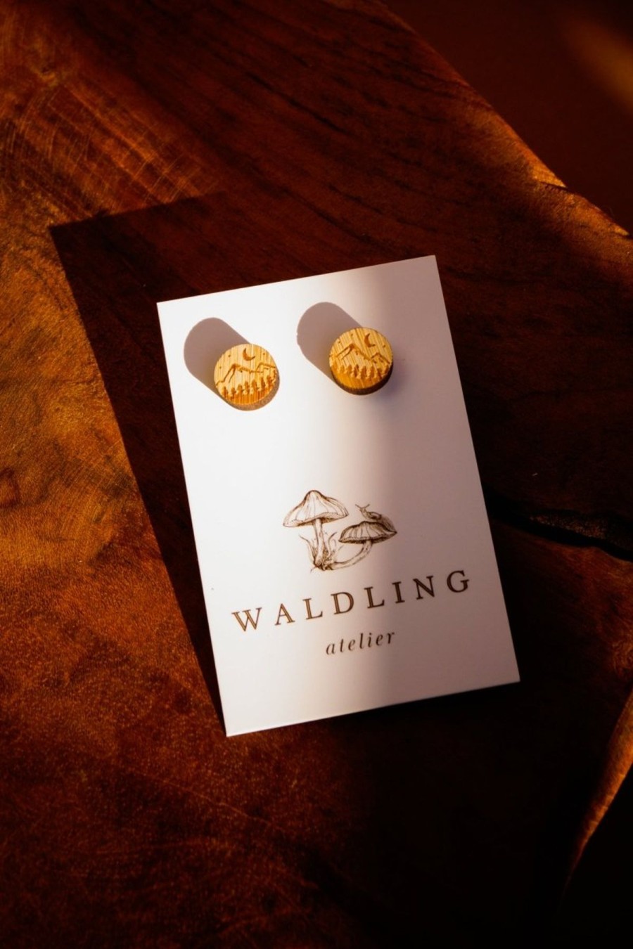 Waldling Ohrstecker Mit Harzsilhouette | Geschenke & Souvenirs Schmuck & Accessoires