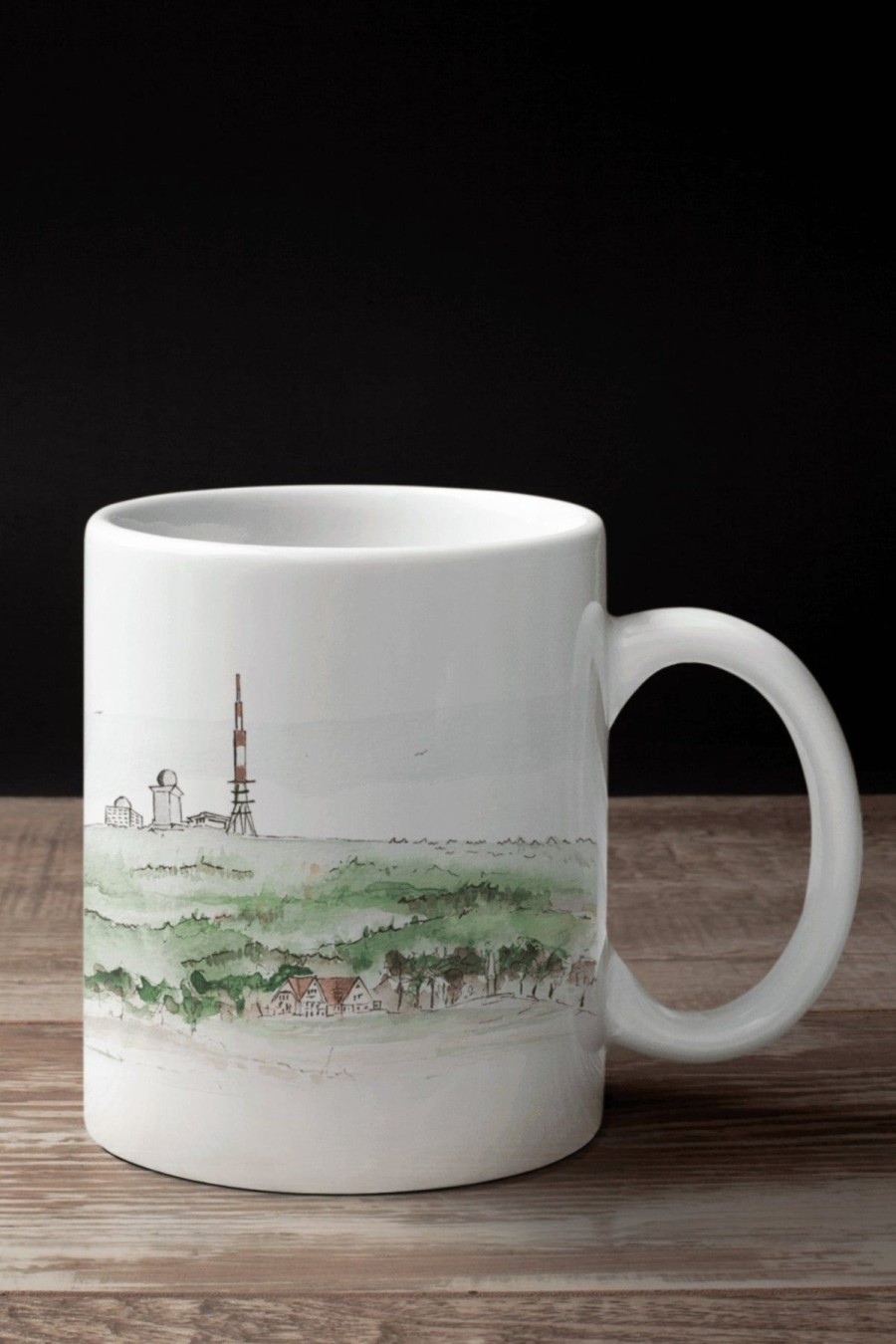 Heimat Harz Panorama-Tasse Brockenblick | Geschenke & Souvenirs Tassen